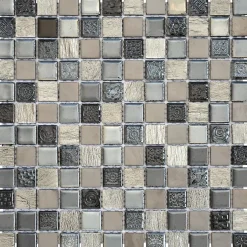 MOSAIQUE SMOKY GREY 1 PLAQUE 30 x 30 CM CASA LINEA-Casa Linéa Hot