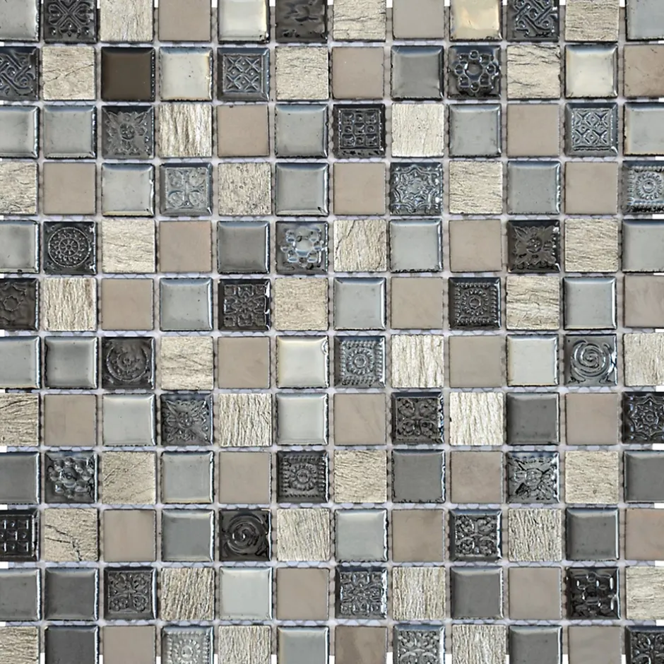 MOSAIQUE SMOKY GREY 1 PLAQUE 30 x 30 CM CASA LINEA-Casa Linéa Hot