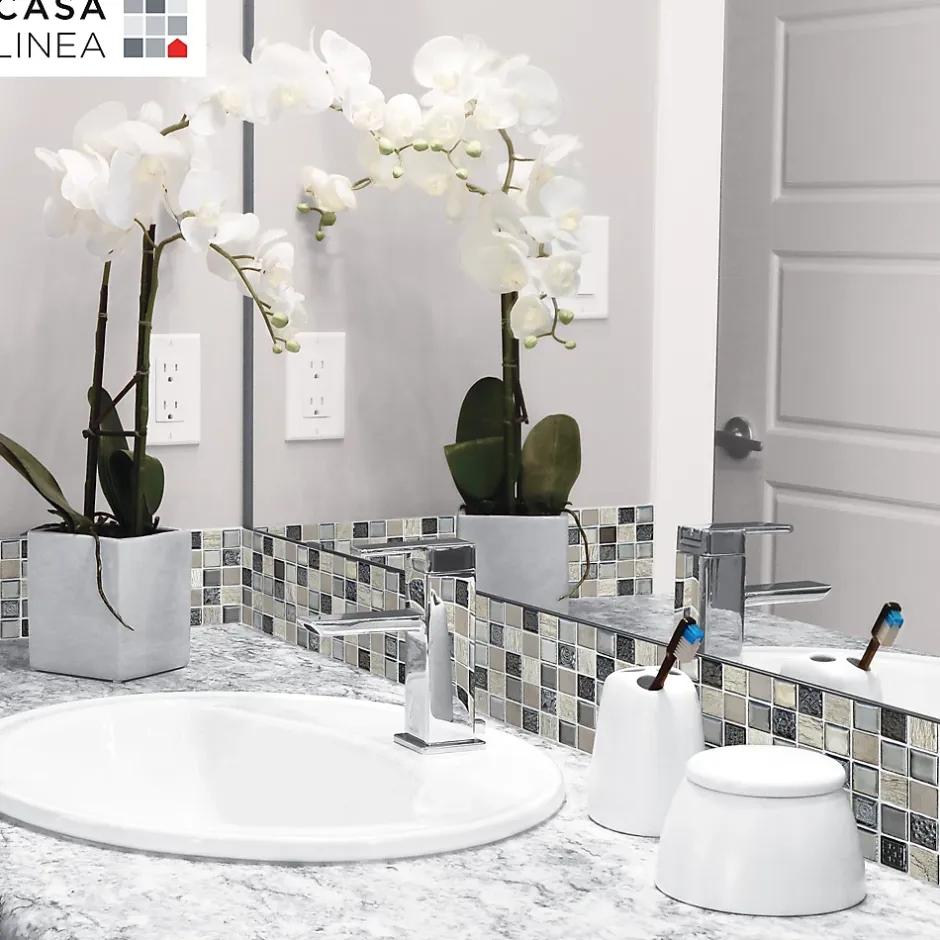 MOSAIQUE SMOKY GREY 1 PLAQUE 30 x 30 CM CASA LINEA-Casa Linéa Hot