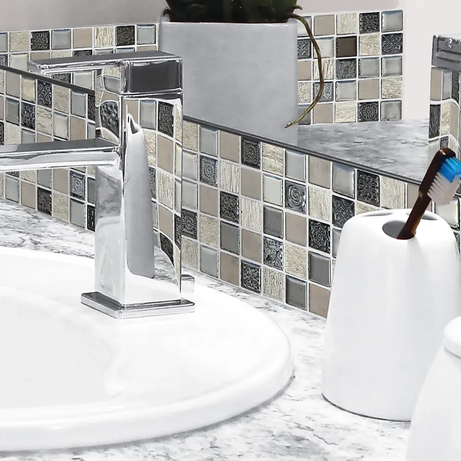 MOSAIQUE SMOKY GREY 1 PLAQUE 30 x 30 CM CASA LINEA-Casa Linéa Hot