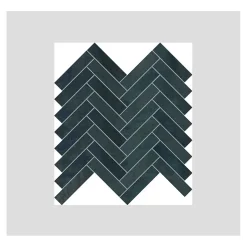 Mosaique sol / mur chevron effet métalanthracite 28,1x28,1cm IONIC MAGNETIC STEEL-Aelle Carrelage Sale