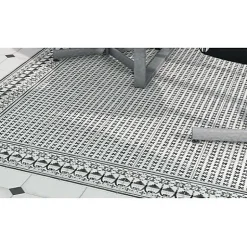 Mosaique sol / mur chevron effet métalanthracite 28,1x28,1cm IONIC MAGNETIC STEEL-Aelle Carrelage Sale