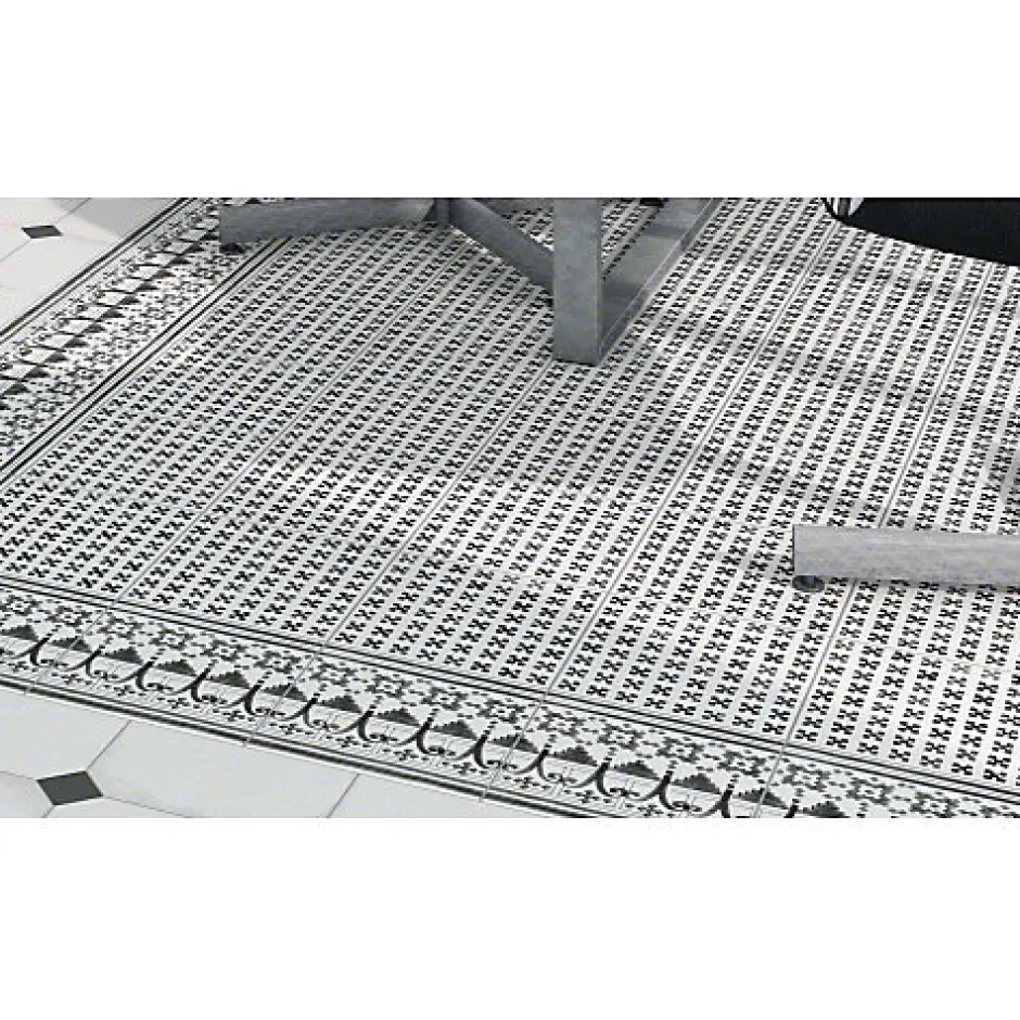 Mosaique sol / mur chevron effet métalanthracite 28,1x28,1cm IONIC MAGNETIC STEEL-Aelle Carrelage Sale