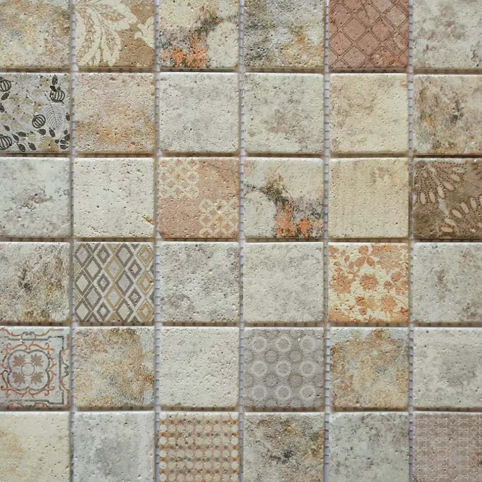 Casa Linéa MOSAIQUE TRAVERTIN IMPRIME PATINE 1 PLAQUE 30,5 X 30,5 CM CASA LINEA