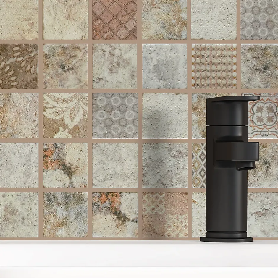 Casa Linéa MOSAIQUE TRAVERTIN IMPRIME PATINE 1 PLAQUE 30,5 X 30,5 CM CASA LINEA