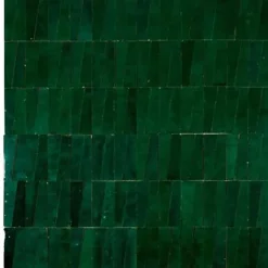 Mosaique veritable zellige Triangle Vert Vif - vendu par plaque de 30x30 cm --Carrelage Signature