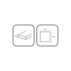 GoodHome Mosaïque 30 x 30 cm Seventies bleu