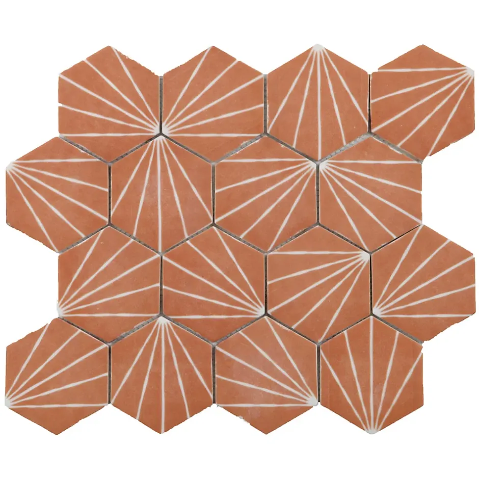 Mosaïque 26,3 x 30,2cm Terracotta-Mat Inter Best