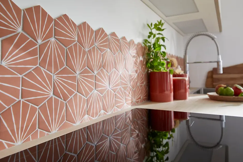 Mosaïque 26,3 x 30,2cm Terracotta-Mat Inter Best