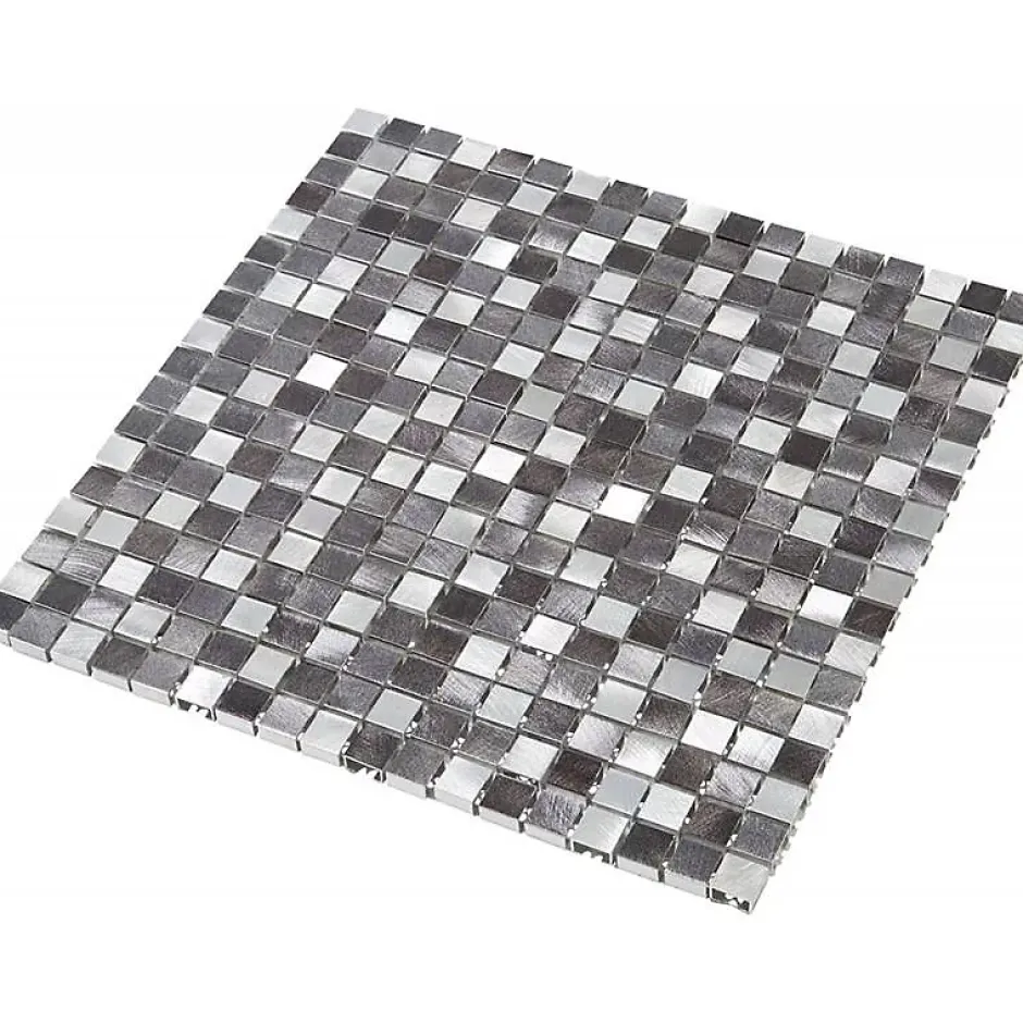 Mosaïque Alu - Gris - 1.5 x 1.5 cm-Decoon Sale