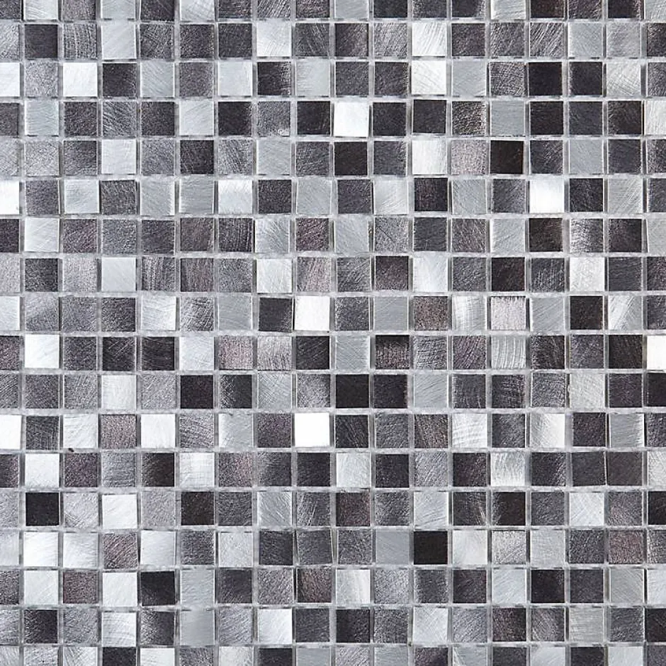 Mosaïque Alu - Gris - 1.5 x 1.5 cm-Decoon Sale