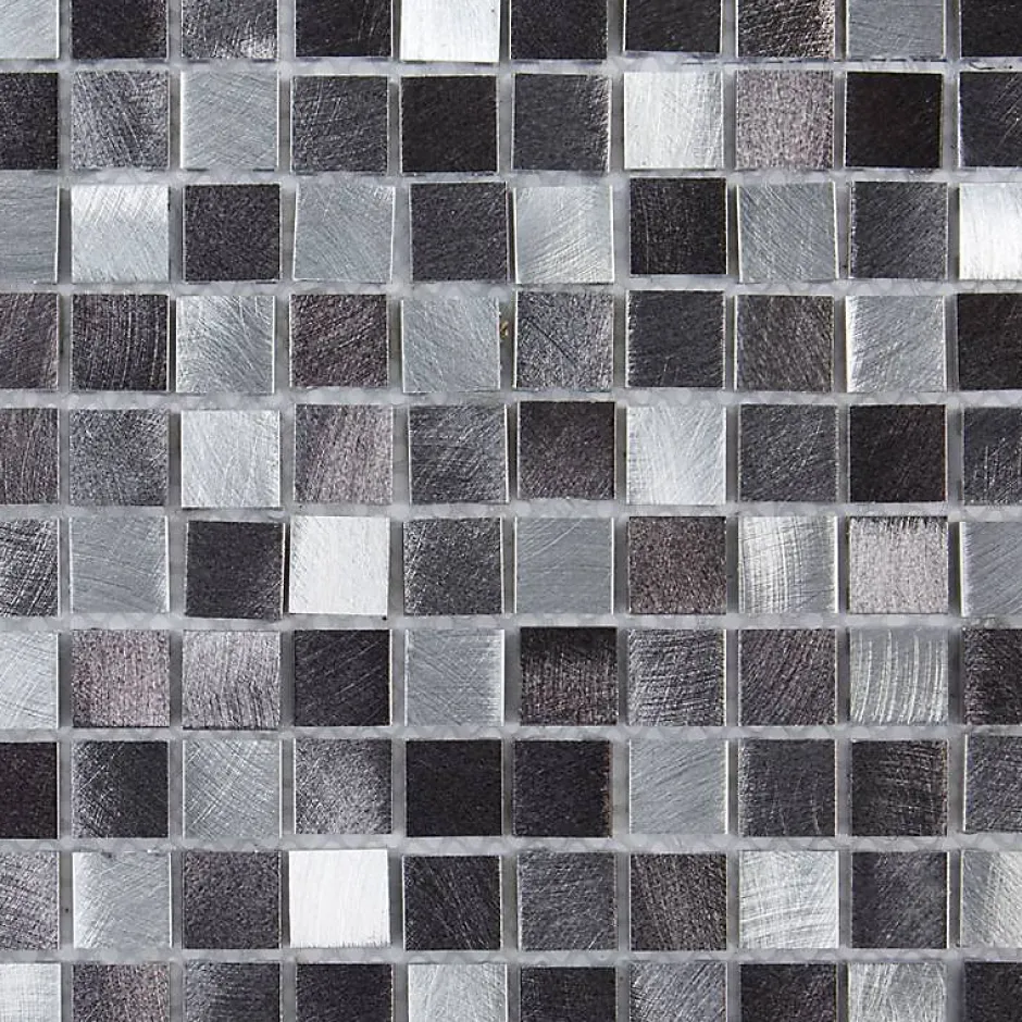 Mosaïque Alu - Gris - 1.5 x 1.5 cm-Decoon Sale