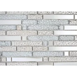 Decoon Mosaïque Alu / Verre - Gris / Frozen