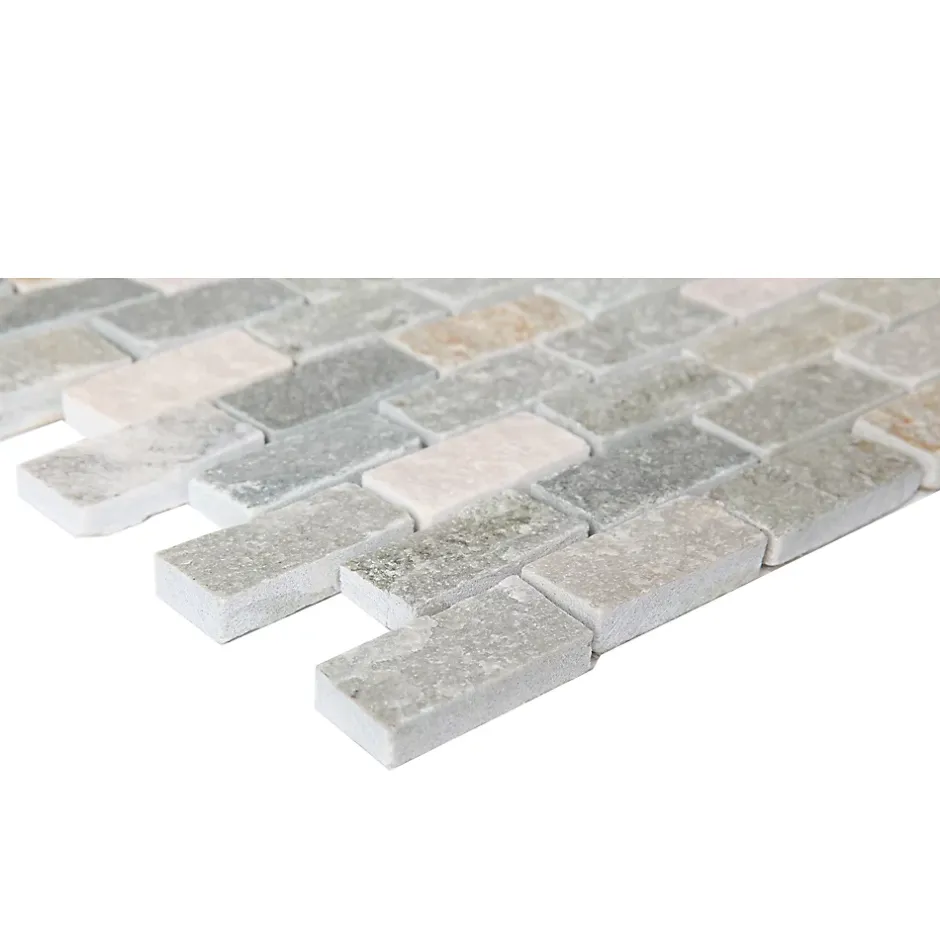 GoodHome Mosaïque beige 30x30cm Quartzite