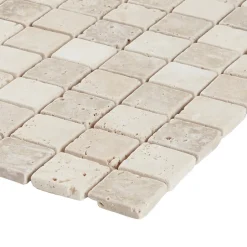 GoodHome Mosaïque beige 30,5x30,5cm Travertino