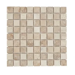 GoodHome Mosaïque beige 30,5x30,5cm Travertino