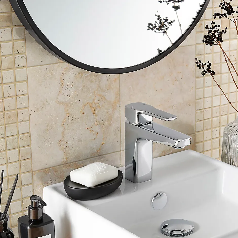 Mosaïque beige 30,5x30,5cm Travertino pierre naturelle mat-GoodHome