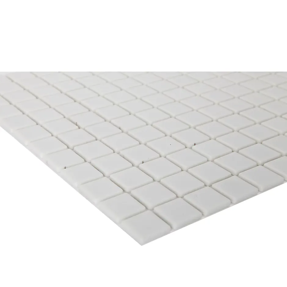 Mosaïque blanc 30x30cm Plain carré-GoodHome
