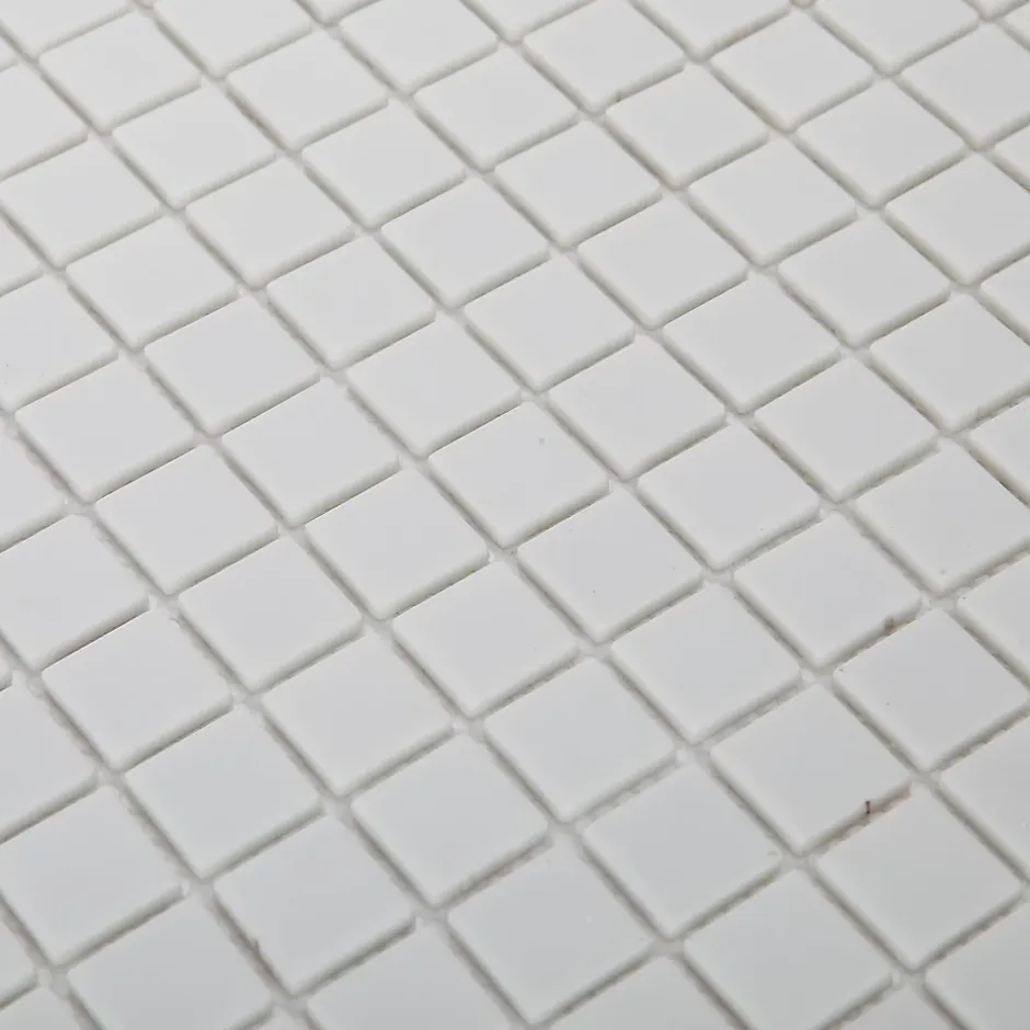 Mosaïque blanc 30x30cm Plain carré-GoodHome