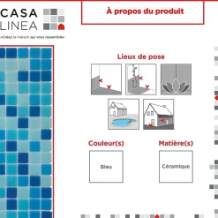 Casa Linéa MOSAÏQUE CANCUN 1 PLAQUE 32,7 x 32,7 CM CASA LINEA