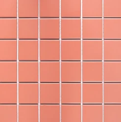 GoodHome Mosaïque céramique Elko rouge L. 30,3 x l. 30,3 cm