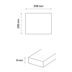 Mosaïque céramique gris L. 29,5 x l. 29,8 cm-GoodHome Hot
