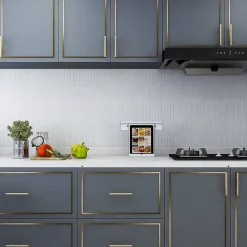 GoodHome Mosaïque céramique Luisa blanc L. 29,8 x l. 29,5 cm