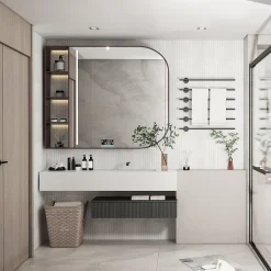 GoodHome Mosaïque céramique Luisa blanc L. 29,8 x l. 29,5 cm