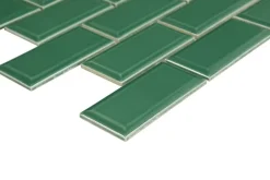 Mosaïque céramique Trentiemax vert L. 29,3 x l. 28,8 cm-GoodHome New