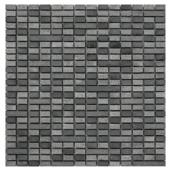 GoodHome Mosaïque Crillo gris 30 x 30 cm