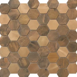 Mosaïque cuivre 29,9x29,6cm Enaide-GoodHome Outlet