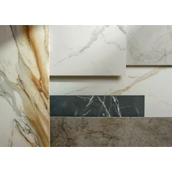 Mosaïque décor orné d'inserts en or aspect marbre noir 41,02X30,3 cm - SCULTOREA Dark diamond tessere arco oro reflex J591 --Eiffel art construction New