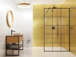 Ilcom Mosaïque de verre pour salle de bain ou cuisine 26.3 x 30.3 cm - Golden mirror