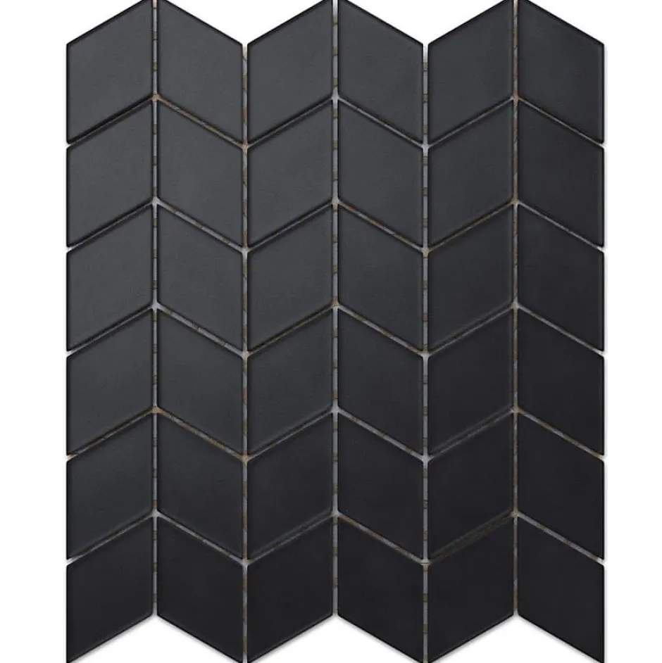 Mosaïque de verre sur maille pour salle de bain ou cuisine Black Panther - 26.5cm x 30.5cm-Ilcom Best