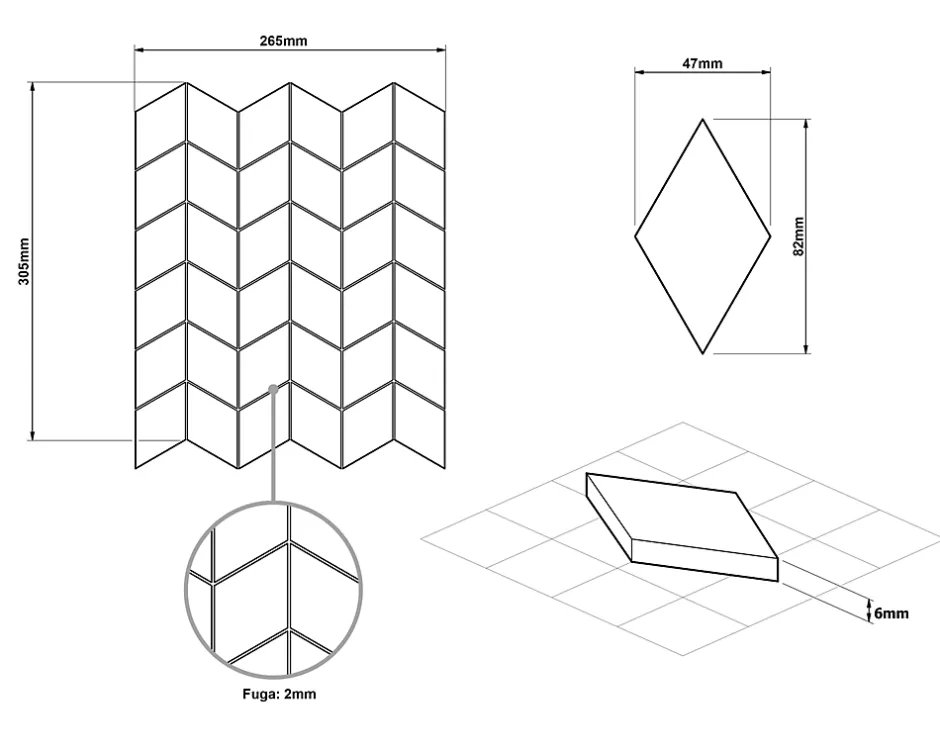 Mosaïque de verre sur maille pour salle de bain ou cuisine Black Panther - 26.5cm x 30.5cm-Ilcom Best