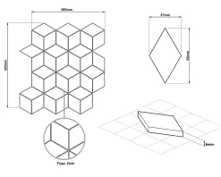 Mosaïque de verre sur maille pour salle de bain ou cuisine Soft black - 26.5cm x 30.5cm-Ilcom Online