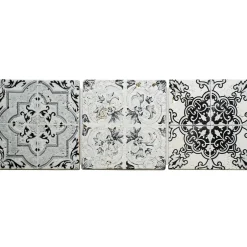 MOSAÏQUE DECOR RENAISSANCE TRAVERTIN BLACK 1 PLAQUE 10 x 30 CM CASA LINEA-Casa Linéa Hot