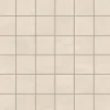 Ro'Ma Carrelage Mosaïque effet Béton Beige Ivoire 4,8x4,8 cm Quadra 30x30x0,9 cm Mat Vetrano - Sol et mur intérieur (vendu par carton de 0,9 m²) -