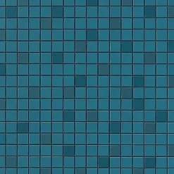 Mosaïque effet Enduit Bleu Océan 1,7x1,7 cm Quadra 30,5x30,5x0,85 cm Mat Calviro - Mur intérieur (vendu par carton de 0,558 m²) --Ro'Ma Carrelage Sale
