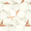 Ro'Ma Carrelage Mosaïque effet Marbre Blanc Calacatta Supreme Hexa 29x25,1x0,85 cm Brillant Faventa - Mur intérieur (vendu par carton de 0,4367 m²