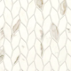 Mosaïque effet Marbre Blanc Calacatta Prima Nav 30,5x30,5x0,85 cm Silk Faventa - Mur intérieur (vendu par carton de 0,558 m²) - RO-Ro'Ma Carrelage Online