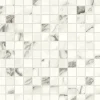 Mosaïque effet Marbre Blanc Calacatta Majestic 2,3x2,3 cm Quadra 30x30x0,9 cm Brillant Faventa - Sol et mur intérieur (vendu par c-Ro'Ma Carrelage Discount