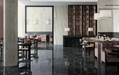 Ro'Ma Carrelage Mosaïque effet Marbre Blanc Aurora Riga 30,5x26x0,6 cm Brillant Magnaro - Mur intérieur (vendu par carton de 0,47 m²) - RO'MA CARR