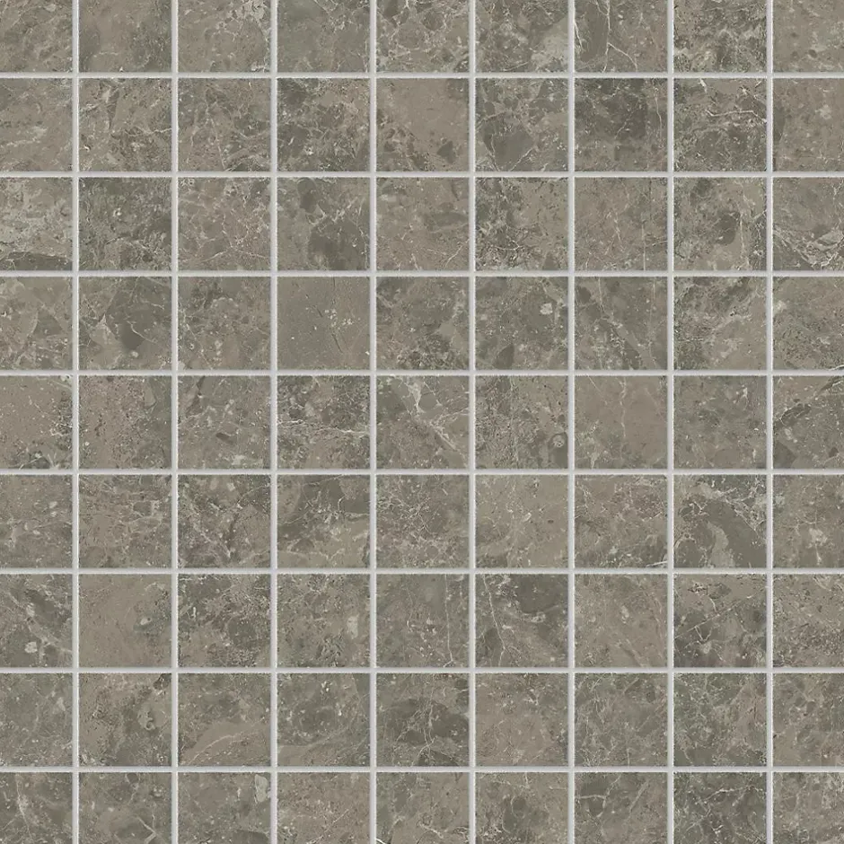 Mosaïque effet Marbre Gris Impérial 3,5x3,5 cm Quadra 30x30x0,9 cm Mat Orsiano - Sol et mur intérieur (vendu par carton de 0,9 m²)-Ro'Ma Carrelage Hot