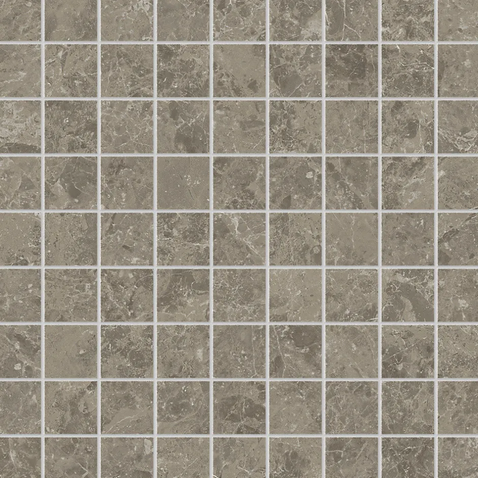 Mosaïque effet Marbre Gris Impérial 3,5x3,5 cm Quadra 30x30x0,9 cm Mat Orsiano - Sol et mur intérieur (vendu par carton de 0,9 m²)-Ro'Ma Carrelage Hot