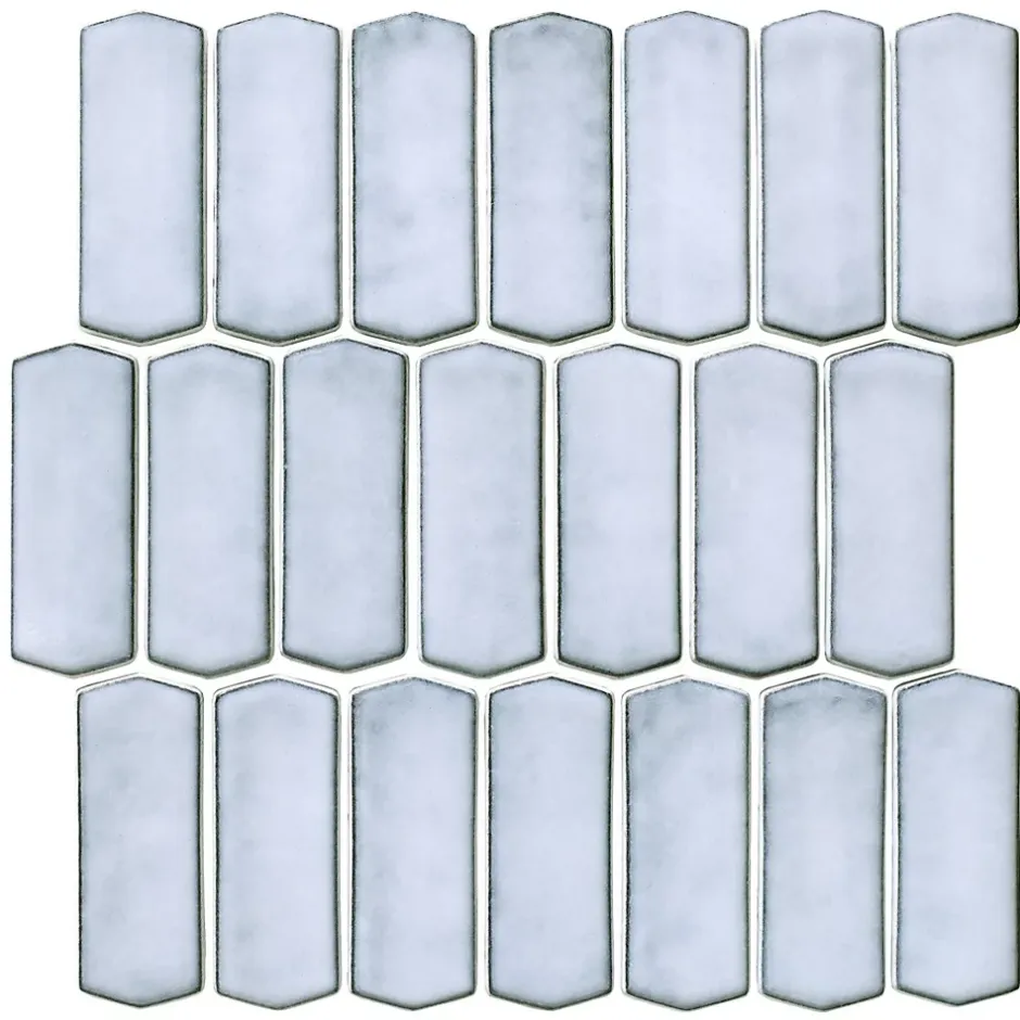 Mosaïque Effet Marbre Silk Blanc 30x28,5 cm Intérieur/Extérieur-Lux Mosaic