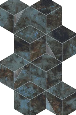 Mosaïque effet Marbre Tropicale Hexa 40,3x23,3x0,9 cm Brillant Sorvella - Mur intérieur (vendu par carton de 0,56339 m²) - RO'MA C-Ro'Ma Carrelage New