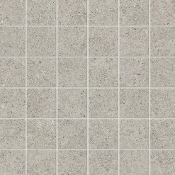 Ro'Ma Carrelage Mosaïque effet Pierre Calcaire Gris Galet 4,8x4,8 cm Quadra 30x30x0,9 cm Mat Domella - Sol et mur intérieur (vendu par carton de 0
