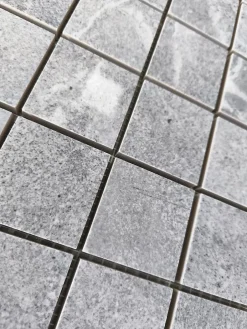 Mosaïque effet pierre OLYMPIA GRIS 5x5 - plaque de 30x30 cm - 1cm épaisseur-Prissmacer Best