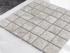 Ilcom Mosaïque en céramique sur filet pour salle de bain ou cuisine 30cm x 30 cm - Trentino